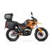 Motocicleta Barton Hyper 125cc, culoare negru/portocaliu, cu topcase