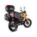 Motocicleta Barton Hyper 125cc, culoare negru/portocaliu, cu topcase