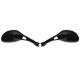 Set oglinzi moto/atv, 120x66mm, filet M8, culoare negru