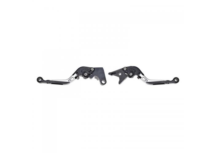 Set leviere, frana si ambreiaj, culoare argintu, foldabile, Yamaha R1,R6,FZ-1,FZ-6