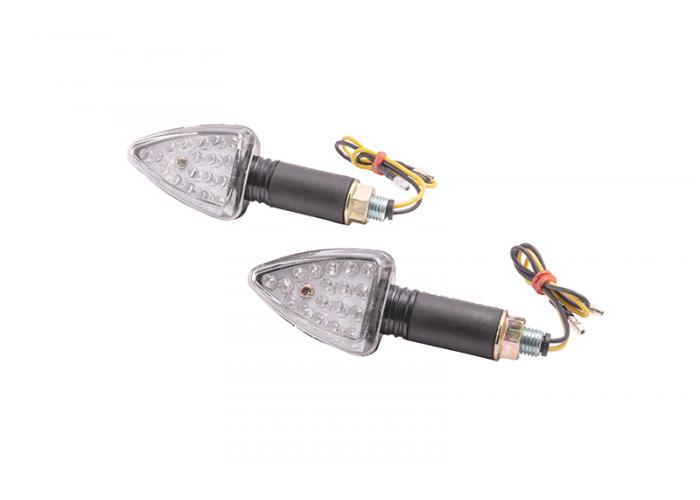 Set semnalizari MRT-007, LED 13 + 2 diode, culoare negru, E-mark