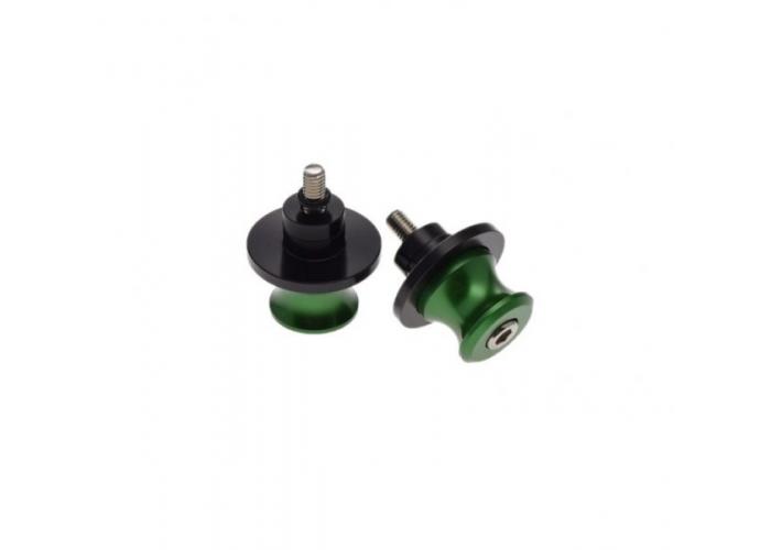 Adaptor pentru bascula moto, stander cu gheare, filet M6x1, culoare verde