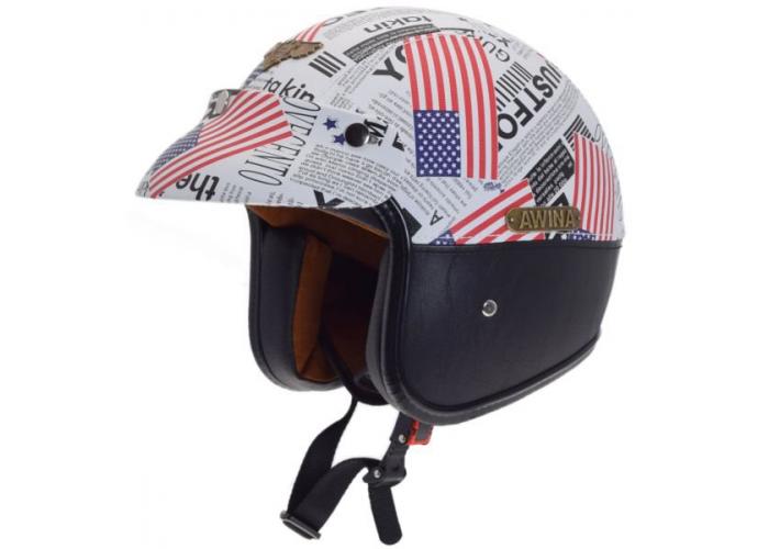 Casca moto semi-integrala Awina USA, marime XL