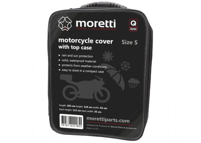 Prelata moto impermeabila, pentru motociclete cu top case, marime S