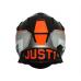 Casca motocross/atv JUST1 J38 Korner, culoare negru/portocaliu fluo, marime XL