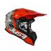 Casca motocross/atv JUST1 J39 Kinetic Camo, culoare gri/rosu/portocaliu fluo, marime L