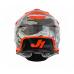 Casca motocross/atv JUST1 J39 Kinetic Camo, culoare gri/rosu/portocaliu fluo, marime L