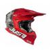 Casca motocross/atv JUST1 J39 Kinetic Camo, culoare gri/rosu, marime M