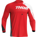 Tricou motocross/enduro Thor Sector Edge, culoare rosu/alb, marime L