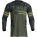 Tricou motocross/enduro Thor Pulse Combat, culoare army/negru, marime XL