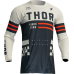 Tricou motocross/enduro Thor Pulse Combat, culoare belumarin/alb, marime M