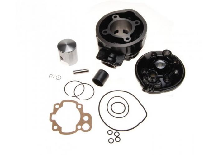 Set motor si chiuloasa, Minarelli AM6, 90cc, d.49, culoare negru