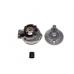 Set motor si chiuloasa, Minarelli AM6, 90cc, d.49, culoare argintiu