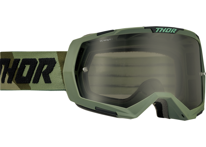 Ochelari cross/atv Thor Regiment, lentila fumurie, culoare camo/negru