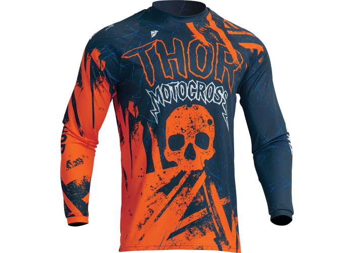 Tricou atv/cross copii Thor Sector Gnar, culoare albastru/portocaliu, marime XL
