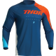 Tricou atv/cross copii Thor Sector Edge, culoare bleumarin/rosu, marime 2XS