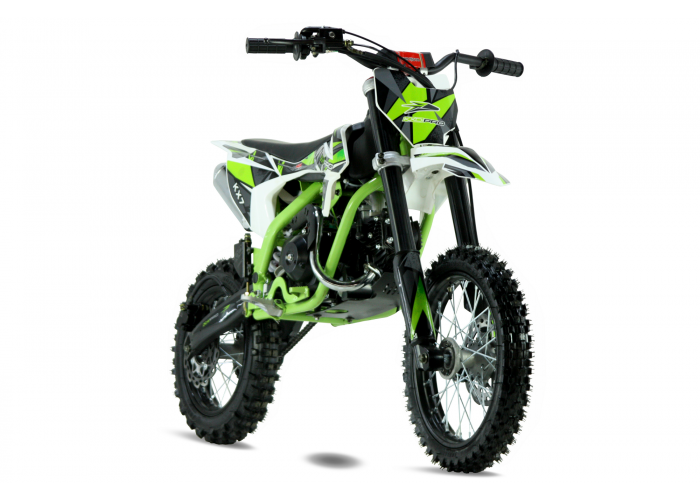 Motocicleta cross copii KXD 110cc KX7/707, 4T, roti 14/12", culoare alb/verde, automatic