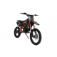 Motocicleta cross copii KXD 125cc DB 609 Pro, 4T, roti 17"/14", E+K E-Starter, culoare negru/portocaliu