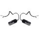 Set 2 semnalizari cu LED, model curbat, carcasa plastic, culoare negru