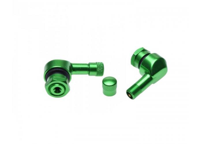 Set 2 valve demontabile roata moto, culoare verde