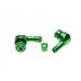 Set 2 valve demontabile roata moto, culoare verde