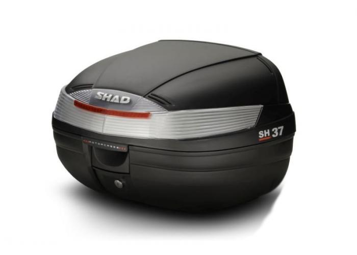 Top case Shad SH37, capacitate 37 l, culoare negru, placa de montare inclusa