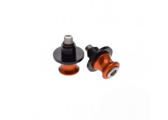 Adaptor pentru bascula moto, stender cu gheare, filet M10x1,25, culoare portocaliu/negru