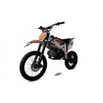 Motocicleta cross copii KXD 125cc DB 612 Pro, 4T, roti 17"/14", culoare alb/portocaliu, automatic