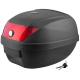 Cutie spate motociclete Moretti MR-807, 28 L, culaore negru, reflector rosu