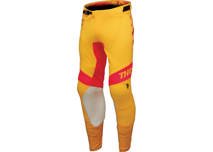 Pantaloni atv/cross Thor Prime Analog, culoare galben/rosu, marime 30