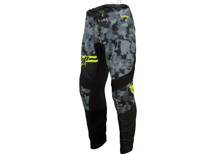 Pantaloni atv/cross copii Thor Digi Camo, culoare negru/camo, marime 22