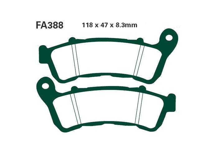 Placute de frana FA388HH, Sinter, EBC