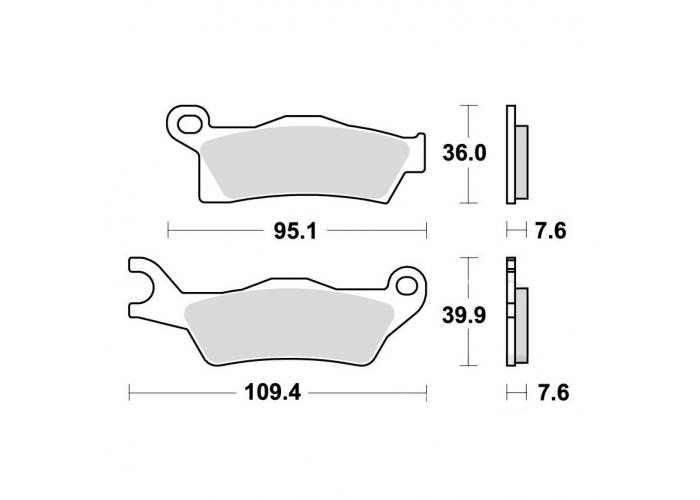 Placute de frana Sinter CAN-AM, TRW, MCB861SI