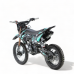 Motocicleta cross copii KXD 125cc DB 609 Pro, 4T, roti 17"/14", pornire pedala, culoare negru/turcoaz, cu far