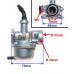 Carburator Py-5 cu soc manual, diametrul clapetei 15mm