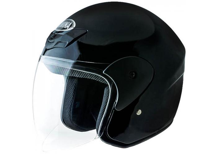 Casca moto semi-integrala Awina TN-8661, culoare negru lucios, marime S 56 cm