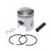 Piston Piaggio scuter 50cc, 2 timpi, d.40mm, bolt 12mm