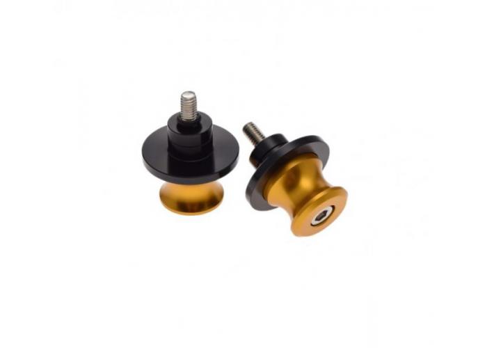 Adaptor pentru bascula moto, stender cu gheare, filet M6x1, culoare auriu