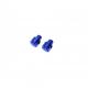 Set 2 dopuri anulare oglinzi filet M10, R+R, culoare albastru