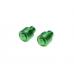 Set 2 dopuri anulare oglinzi filet M10, R+R, culoare verde