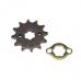 Pinion fata transmisie si siguranta moto/cross, 12 dinti, pas 428