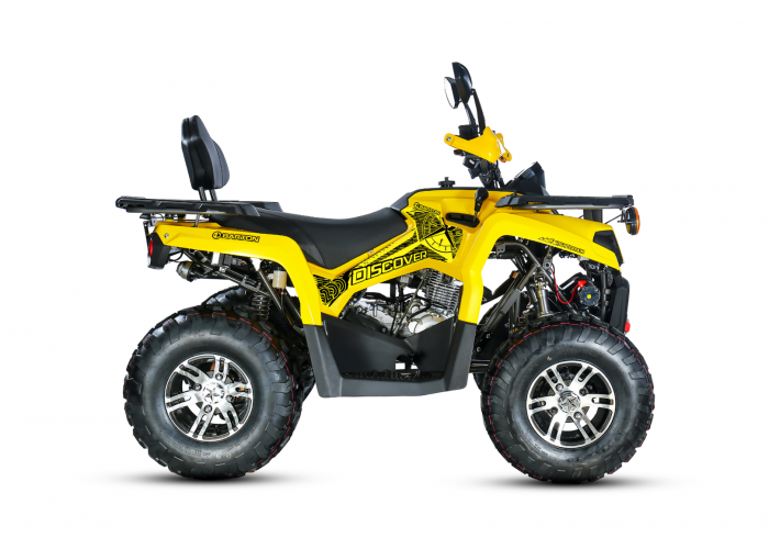 ATV Barton Discover 200cc, roti aluminiu, culoare galben, inmatriculabil