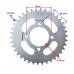 Pinion spate transmisie moto/atv, 38 dinti, pas 428, grosime 7mm