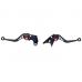 Set 2 manete frana si ambreiaj reglabile Suzuki Dl650/GSXR600/750/1000/GSR600, culoare negru