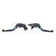 Set 2 manete frana si ambreiaj reglabile, Suzuki SV650 99-09/DL650 04-10/GSX600F 98-06, culoarea albastru