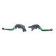 Set 2 manete frana si ambreiaj reglabile si rabatabile Suzuki SV650 99-09/V-Strom 04-10, culoare verde