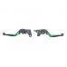 Set 2 manete frana si ambreiaj reglabile si rabatabile Yamaha FZ6 04-10/FZ8 11-15/MT07 14-16/MT09 14-16, culoare verde