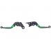 Set 2 manete frana si ambreiaj reglabile Honda CBR250R/300R/500R/CB500F/X, culoare verde