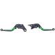 Set 2 manete frana si ambreiaj reglabile Honda CBR250R/300R/500R/CB500F/X, culoare verde