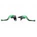 Set 2 manete frana si ambreiaj reglabile Kawasaki ZX6R/ZX10R/ZX12R/Z1000/Versys, culoare verde